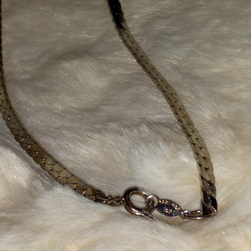 16" 14kt HGE YP Herringbone  Necklace